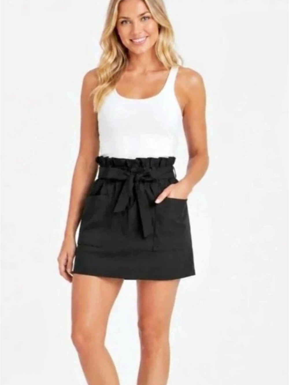 Athleta Belted Skyline Skort Black Skort Size 8